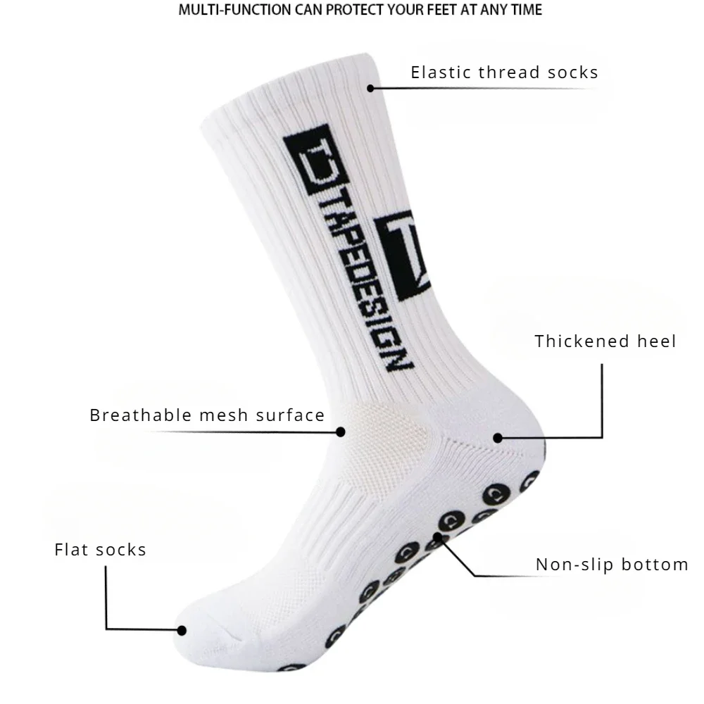 Non-slip Soccer Socks Basketball Football Socks For Men Mid Calf Running Cycling Sports Grip Sock Anti-slip Thickened Breathable football socks,sports socks,cycling socks,fitness sports socks,sport socks