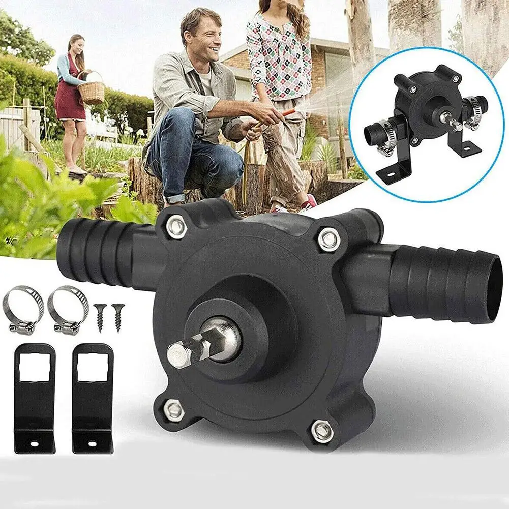 

Mini Hand Self-priming Liquid Transfer Pumps Portable Diesel Oil Fluid Water Pump Electric Drill Pump Home Garden Outdoor Tool