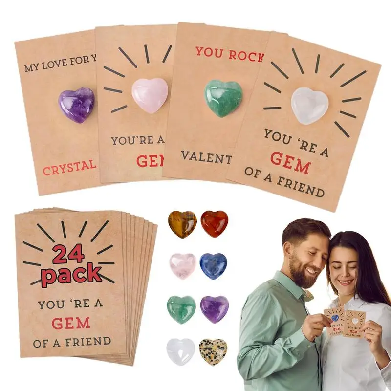 

24 Pack Valentine Day Greeting Card Valentines Cards With Heart Shape Valentines Day Gift Greeting Card Love Valentine Gifts