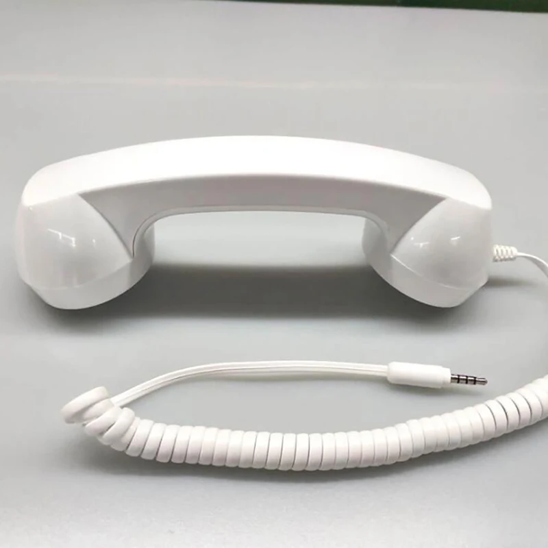 Mini combiné téléphonique rétro classique 3,5 mm Récepteur d'appels