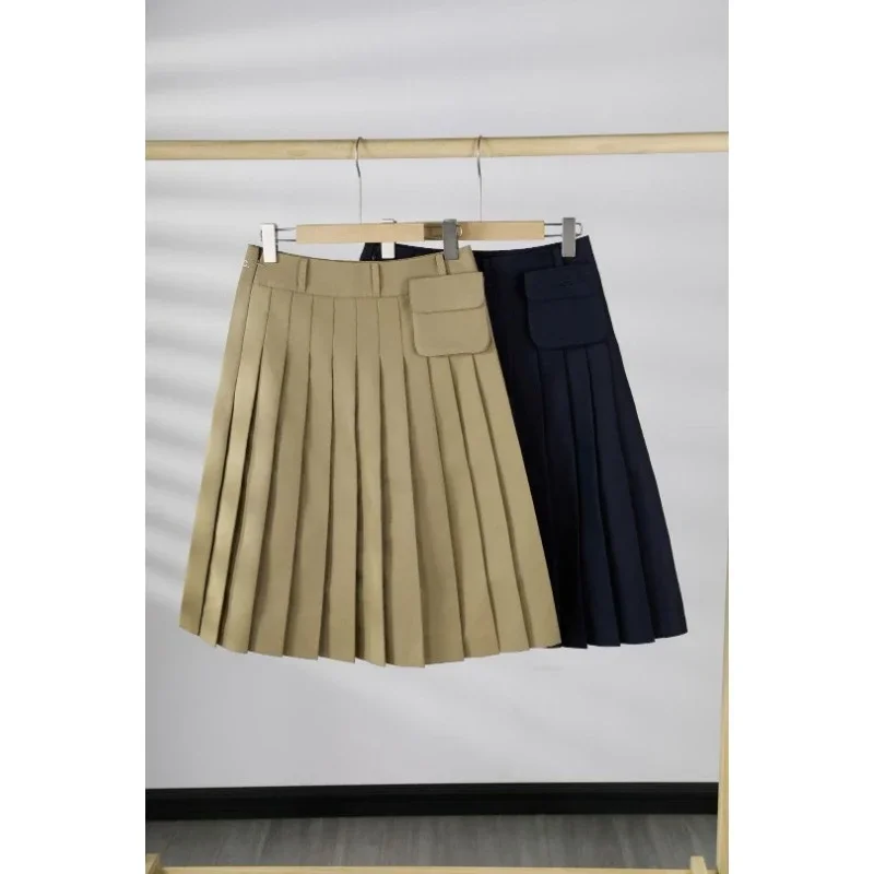 

Golf women's pleated skirt Golf khaki Skirt With pocket