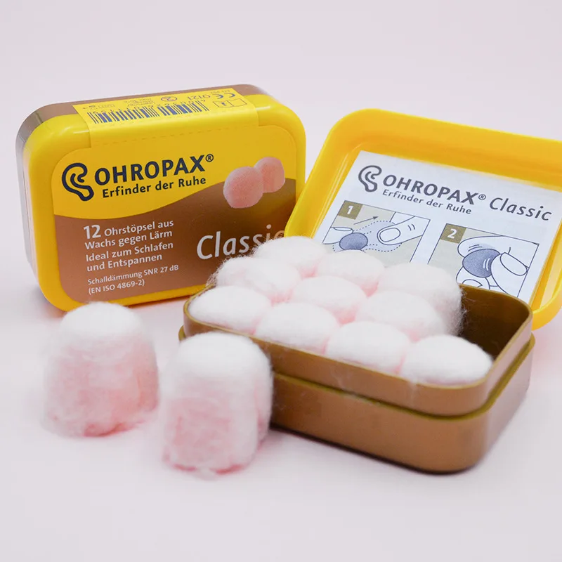 6pairs Classic Wax Earplugs Comfortable Traval Sleeping Noise Reduction foam earplugs silicone earplugs