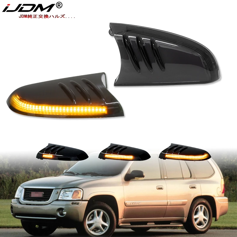 2pcs For Chevrolet Trailblazer,for Gmc Envoy & For Oldsmobile Bravada Flash Side View Mirror