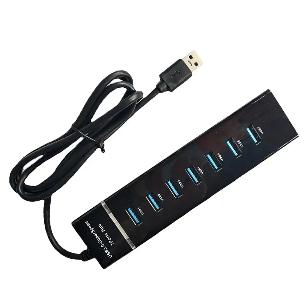 PC 노트북 노트북용 USB 3.0 허브 분배기 어댑터, 고속 컴퓨터 분배기, USB 허브 도킹 스테이션, 0.3 m, 1.2m H2b5, 7 포트