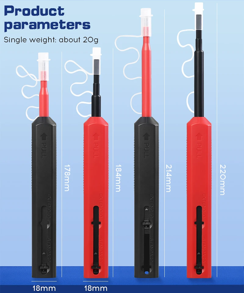 FTTH Optical Fiber cleaning pen tool 2.5mm LC MU 1.25mm SC FC ST LC Connector Op