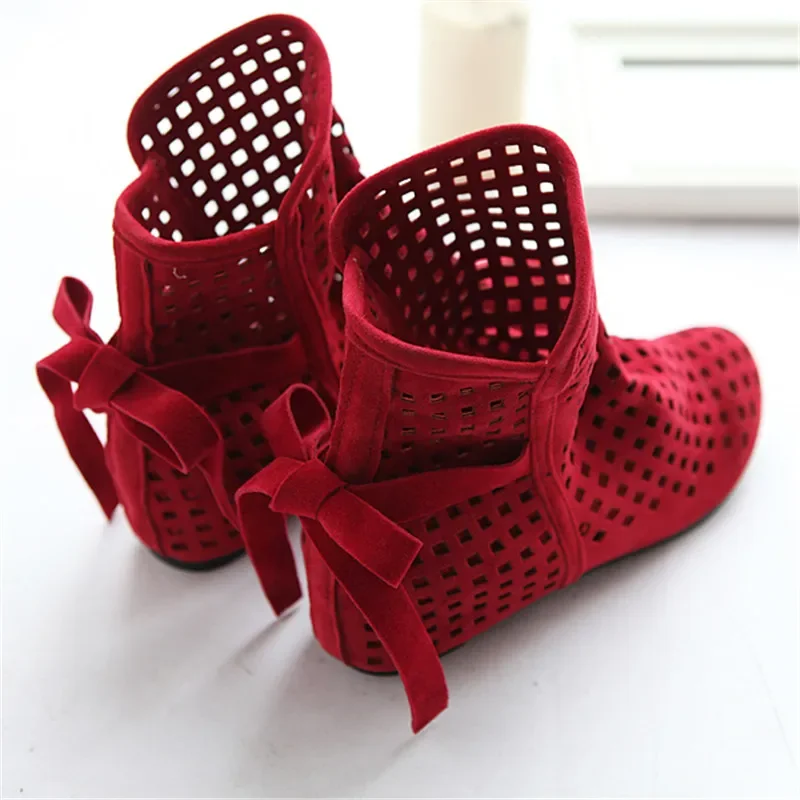 JETT DRAGON Hollow Summer Boots Bootie 2024 New Shoes Lace Openwork Crochet Boots Plus Size 34-43 Hollow Fashion Women Boots