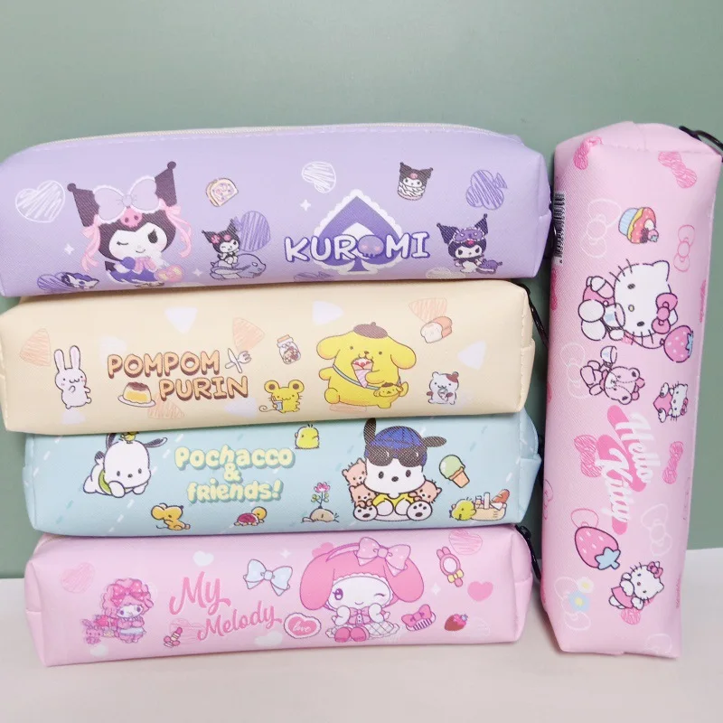 

12 шт/лот Sanrio Kuromi корица Pochacco карандаш чехол милый PU карандаш коробки канцелярские принадлежности сумка канцелярские принадлежности школьные принадлежности