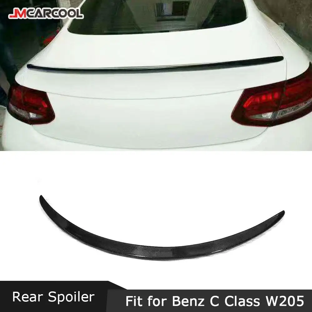 

Carbon Fiber Car Accesorios Rear Trunk Spoiler Lip Wings for Benz W205 C205 C180 C200 C250 C300 C350 C63 AMG Coupe 2015-2017