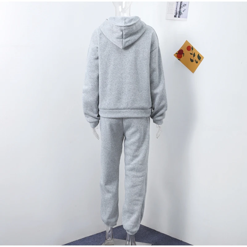 Solid Thick Hooded carhartt hoodie Set Women's Elastic Long Pants Two-piece Set Outfits Large Pocket Design Warm Loose Casual Autumn Wint 14 S527767506dd04f838e73b0dabf8e6f4an