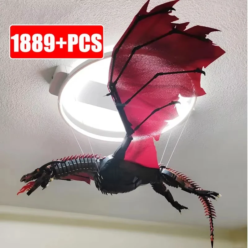 Epic Fire-Breathing Dragon Building Blocks Set - Ultimate Fantasy Creature Toy