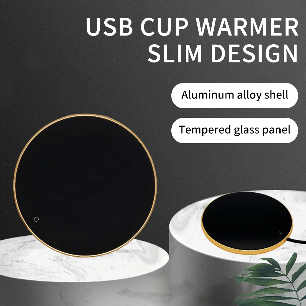 USB Coffee Mug Warmer - Desktop Cup Heater Pad for Office Home Use, Constant Temperature Electric Warming Plate for Milk, Coffee