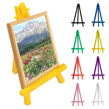 Supporto Triangolare Multifunzionale in Plastica, Mini Cavalletto Regolabile per Pittura, Supporto per Telefono da Scrivania, Espositore Artistico