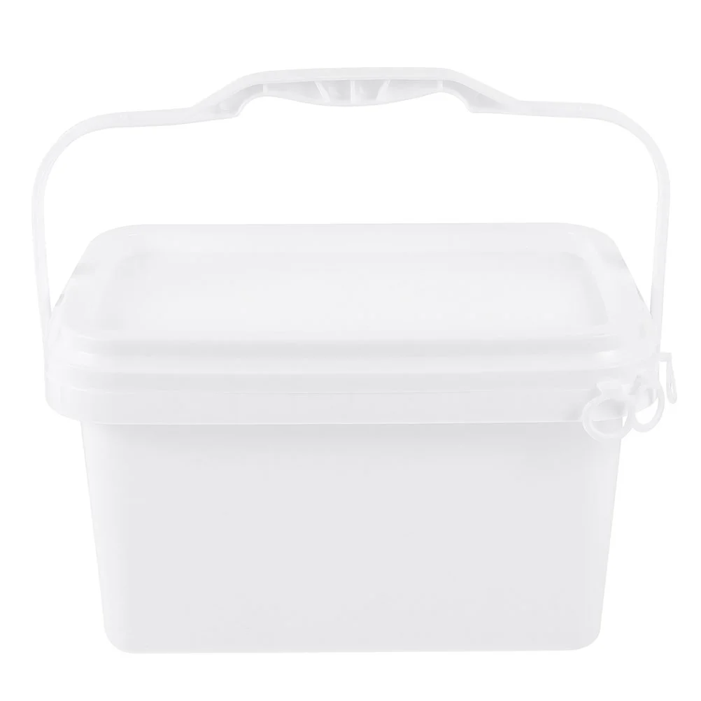 Replacement Paint Container Bucket Rectangle Hand-held Poop Food Containers with Lids