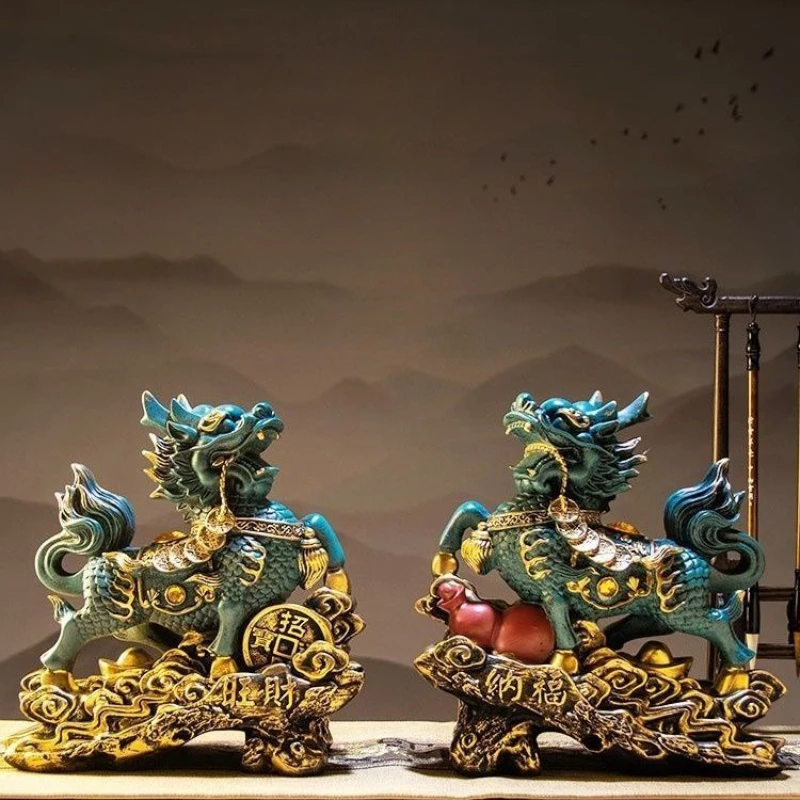 

Qylin Fortunate Decoration, таунхаус, Pixiu, спальня, гостиная, поделки, домашний винный шкаф, открывающиеся подарки, новинка