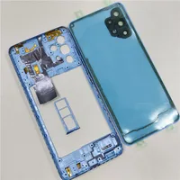 Phone Housing Middle Frame For Samsung Galaxy A32 4G A325 Battery Back Cover Case Panel Lid Rear Door With Camera Lens 2