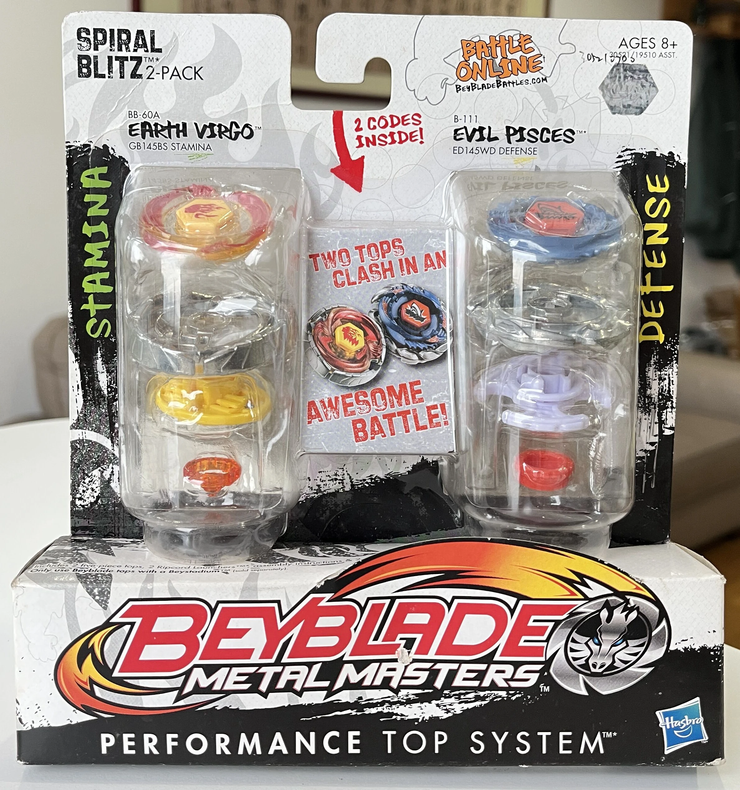 

Beyblade hasbro BB-60A B-111 EARTH VISRGO EVSL PISCES