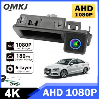 AHD Traiettoria Dinamica Auto Telecamera di Retromarcia PerAudi A3 A4 B8 B9 VW Touran Tiguan Caddy T5 T6 Polo Skoda Tronco Maniglia Cam di Parcheggio