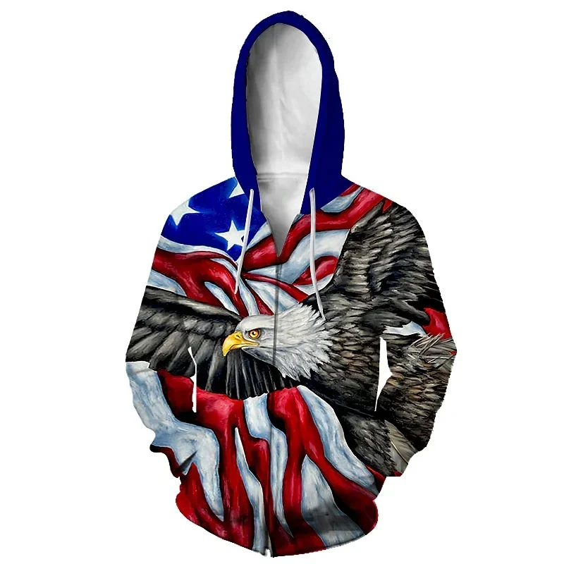 

Men's Street Sublimation Long Sleeve Sports Coat Loose 3D Printing Personality Zipper Hoodies Jackets Tracksuits Sweatshirts