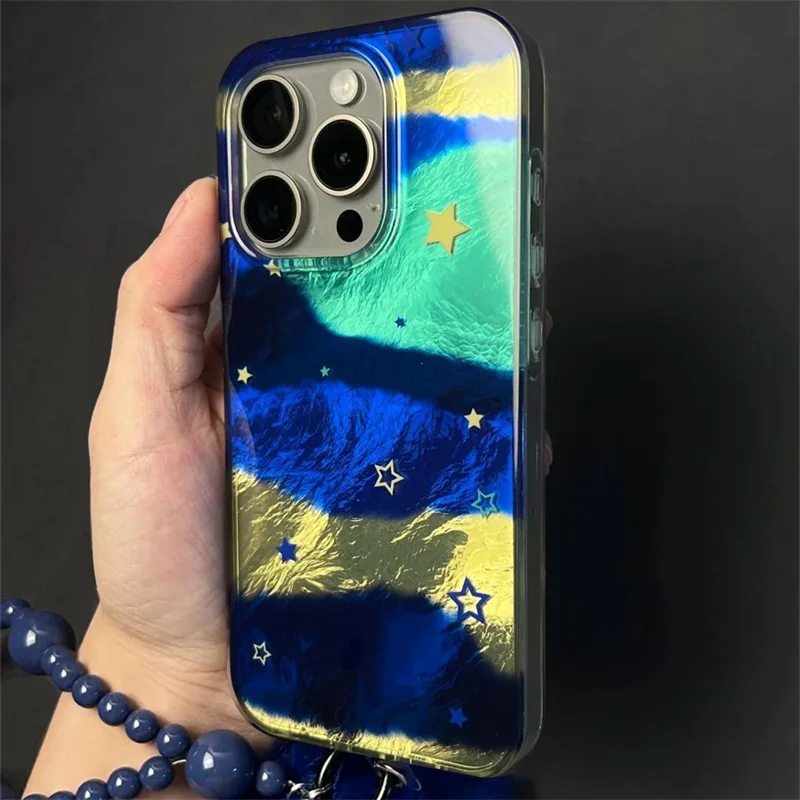 Vortex Pattern Blue Milky Way Star Phone Case