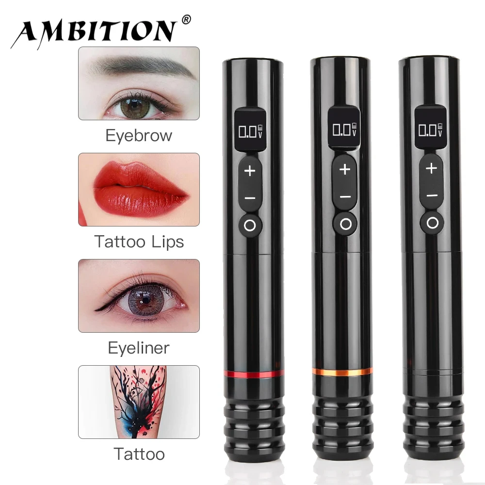 T-REX 3.5MM Wireless Tattoo Machine Pen Permanent Makeup Eyeliner Lips Tools for Professional Brows Scalp Beginner's Tattoo Suit tattoo pen tattoo kit tattoo supplies