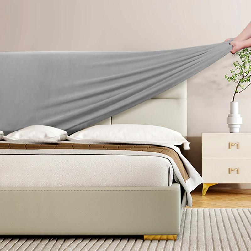 Velvet Headboard Cover All-inclusive Bed Back Protection Dust Cover Home Hotel Bed Room Thicken Elastic Head Covers