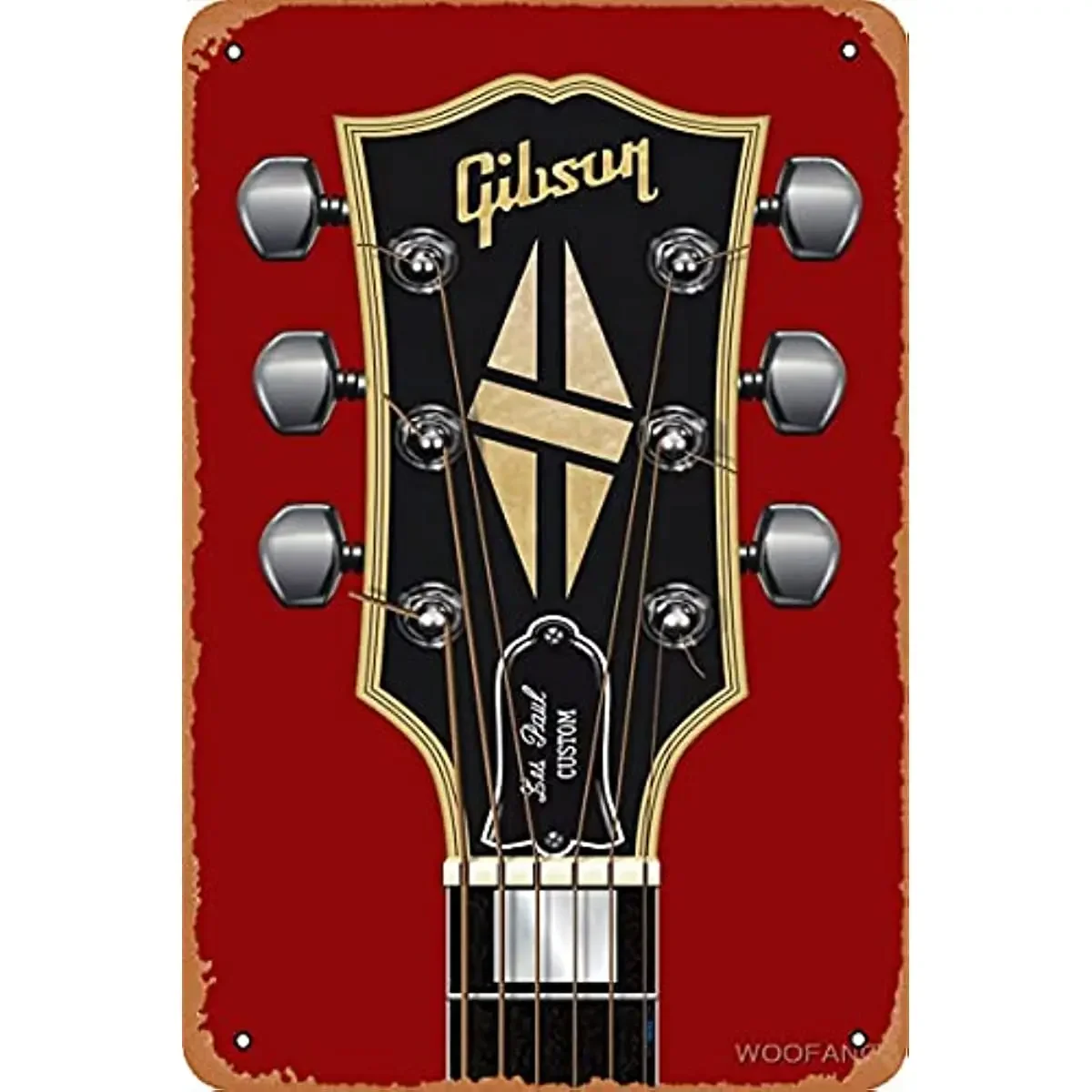 기타 금속 주석 사인, 나는 나의 기타 연주, 벽 장식, 홈 바 레스토랑, 카페 펍, 야외 가거 안뜰, 드로잉 룸 