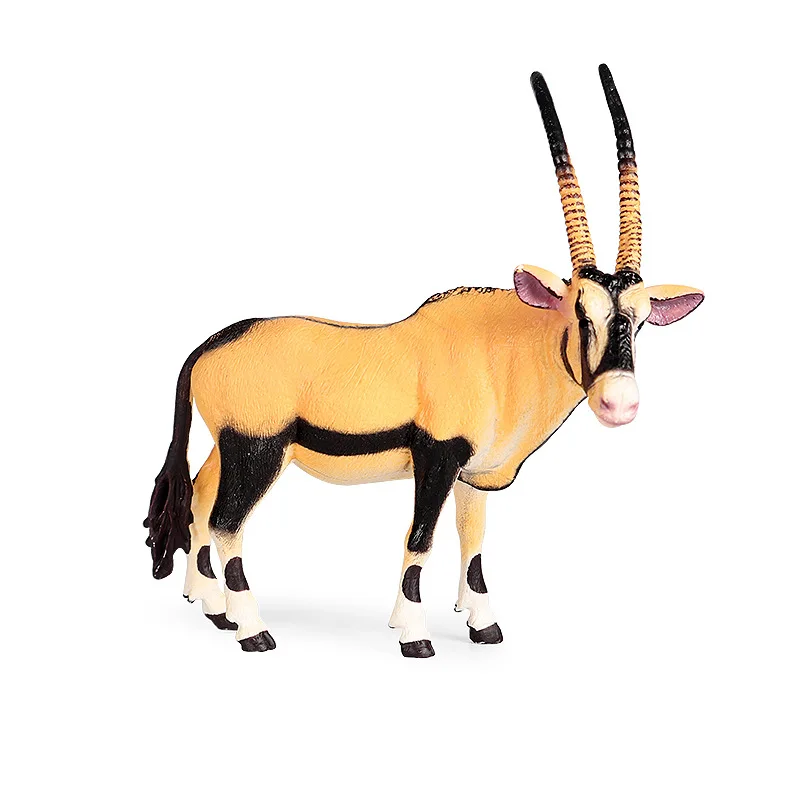 

Children's solid static simulation wild animal world model South Africa sword antelope Tibetan antelope boy toy ornaments