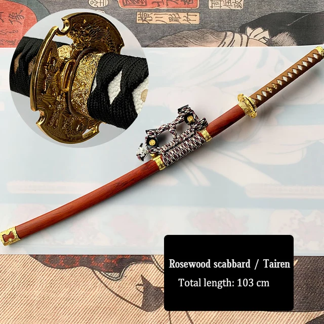 Plastic High Toughness Blade Katana Uchigatana Tachi Sheathed Knife