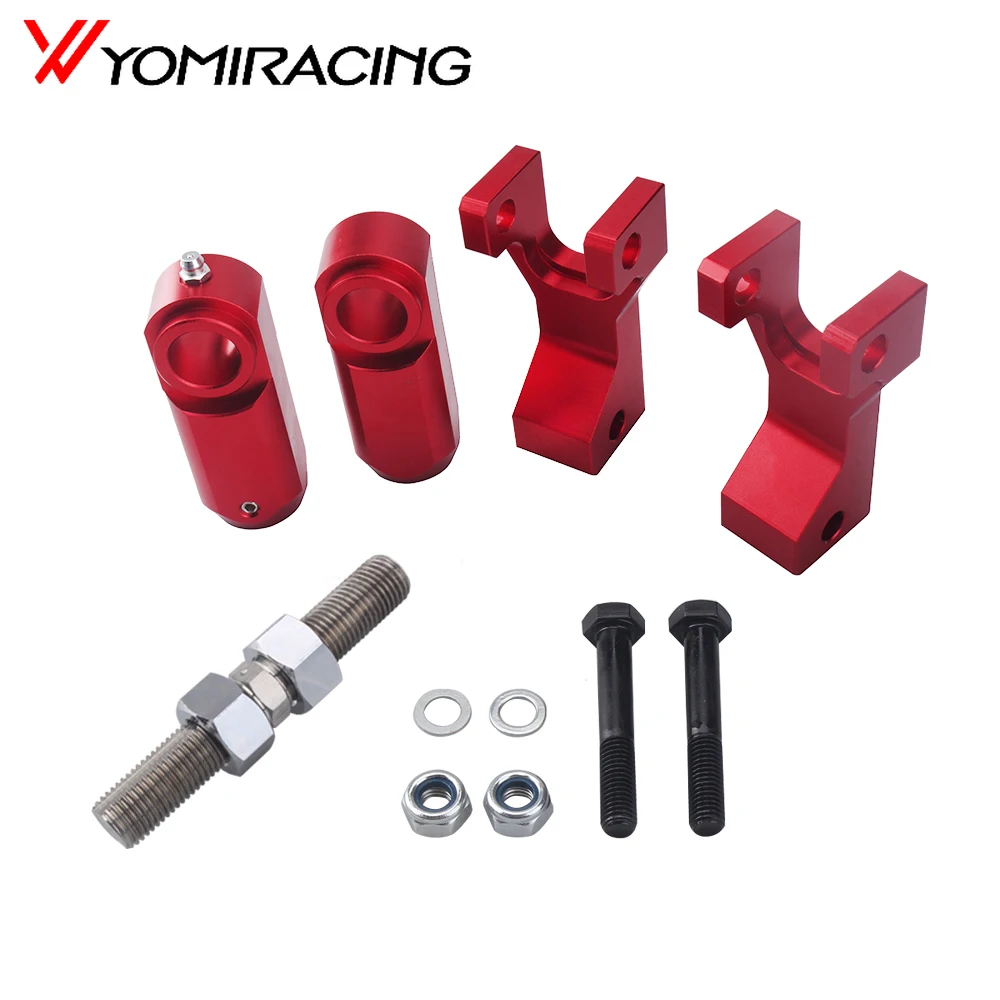 ATV Front Rear Lowering Kit Aluminum Alloy Fits for Yamaha Raptor 350 YFM350 Raptor 660 660R YFM660R Raptor 700 700R YFM700 for yamaha grizzly 700 550 450 400 350 raptor 700 700r rhino 700 atv alloy crankcase oil filler drain plug screw bolt titanium