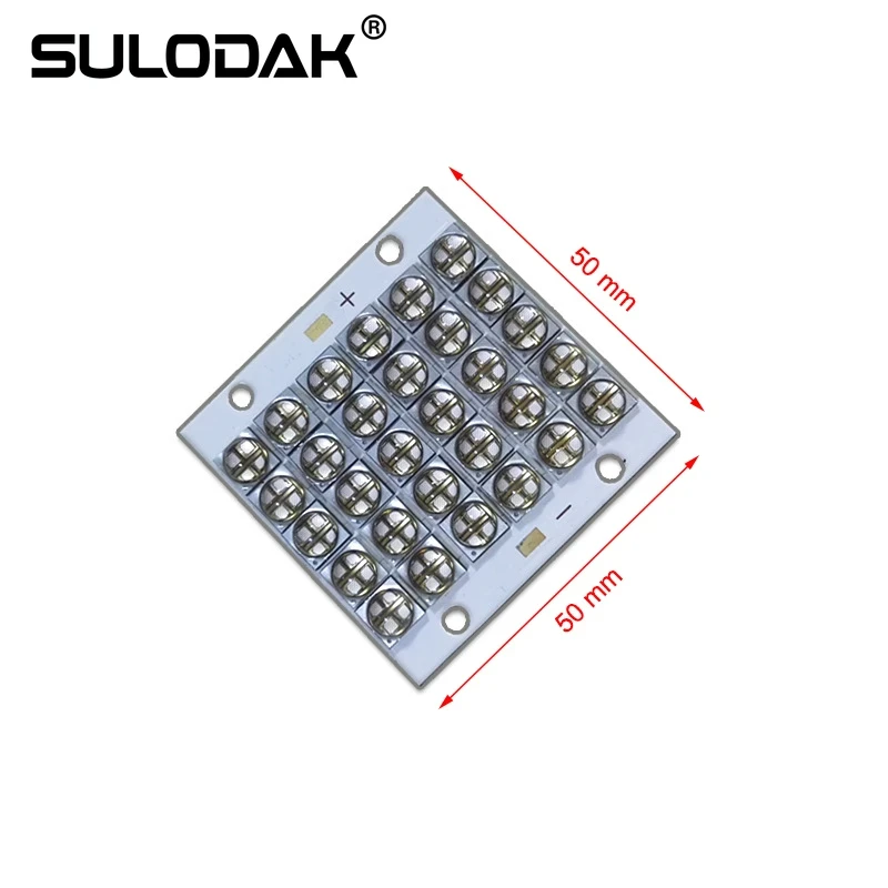 UV LED Seamless Splicing Module For UV Flatbed Printer UV Glue Curing Photosensitive Resin Curing UV LED Lamp 50*50mm