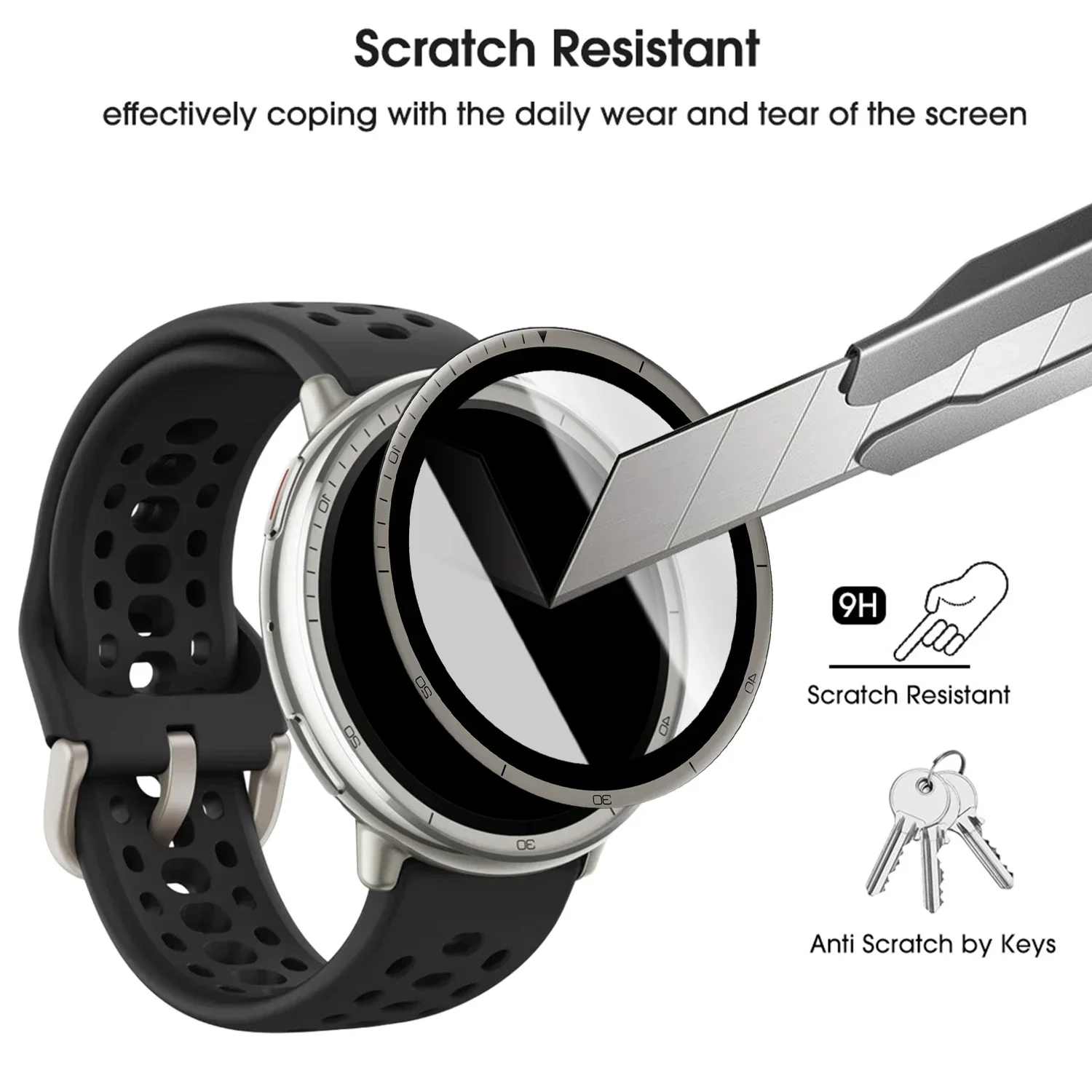 Screen Protector for Amazfit Active 2 3D Curved Screen Protector for Active 2 Ultra-HD Full Coverage Protective Film Accessories