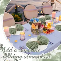10-100Pcs Sage Green Napkins for Wedding Boho Gauze Table Napkins 50x50cm Serving Table Decor Dinner Towel Cocktail Napkins 2
