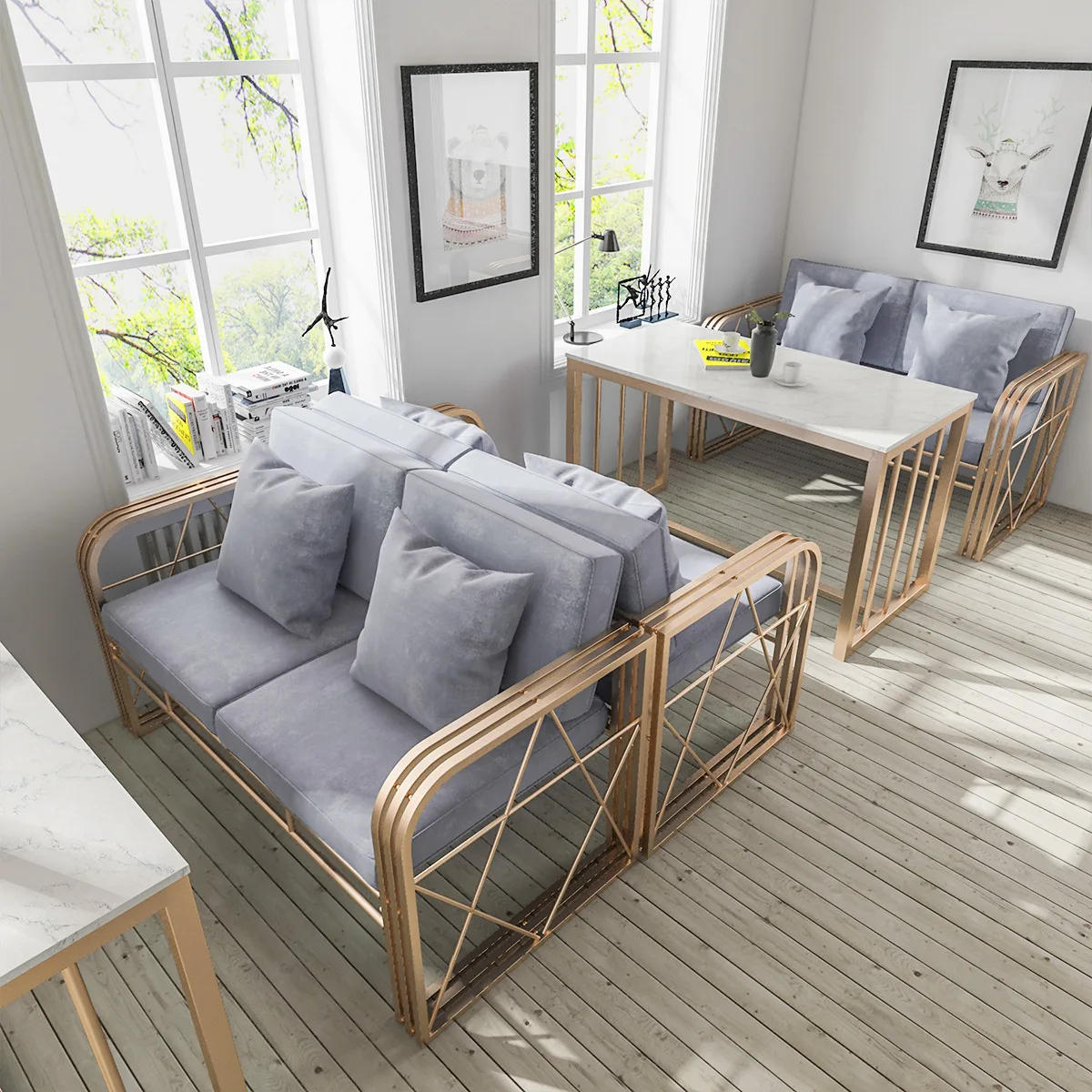 Рисунок 3 - Современный простой диван для ресторана