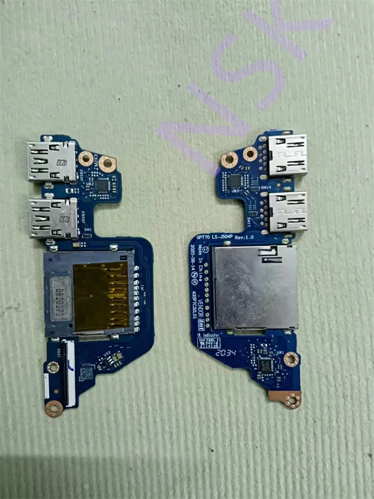 Originale Ls-J504P Per Hp Envy 17-Cg 17M-Cg 17T-Cg Muslimusb Sd Card Reader Board 100% Test Ok