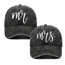 Embroidered Adjustable Baseball Caps for Parents - Perfect Gifts for Moms and Dads (Mr and Mrs A)
