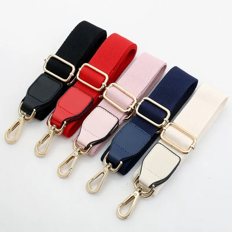 

New Bag Strap Unisex Pure Color Cotton Long Shoulder Bag Strap Adjustable Shoulder Messenger Bag Accessory High Quality Bag Belt