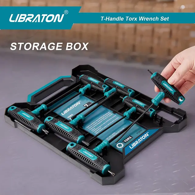Set Chiavi Torx LIBRATON 9 Pezzi T10-T50 - Impugnatura A T Per Fai Da Te - Foto 5