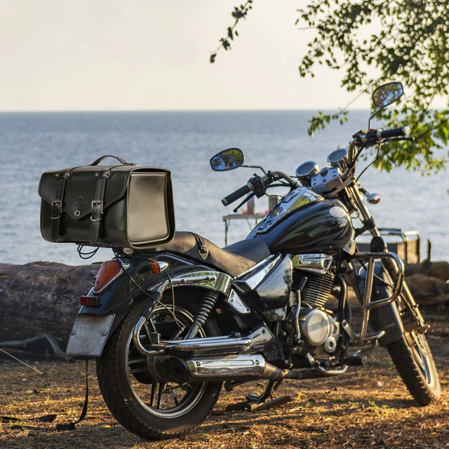 Motorcycle Tail Bag Side Saddlebag Waterproof Luggage Bag For Honda Rebel For Cruiser For Scooter For
