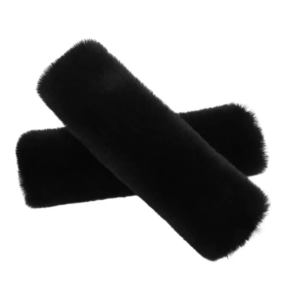 2pcs Autumn Winter Car Seat Belt Cover Adjustable Plush Car Safety Belt Cover Shoulder Pad for Kids Adults Accessories