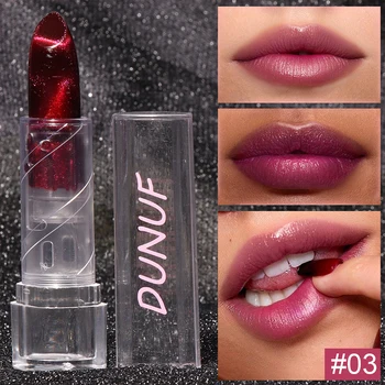 أحمر شفاه مرطب على شكل عين القطة بمرآة لامعة معدنية 7