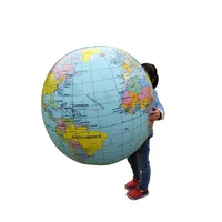 90CM inflatable balloon teaching prop English version inflatable map ball children's geography enlightenment children's toy 1