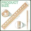 Planting Ruler Set Seeder Planting Ruler With Holes And Plant Dibber Wooden Spacing Template Garden Ruler Gardening Tool For 6