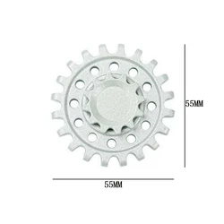 Enhanced Stress Relief Metal Fidget Spinner - Cool Gadgets & Unique Gifts (Silver)