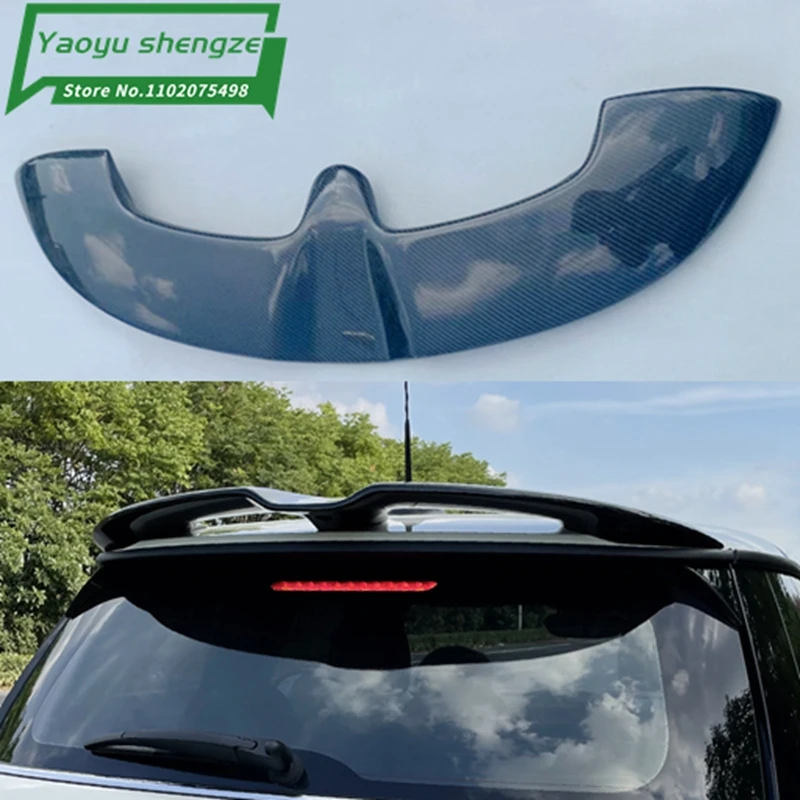 

JCW Roof Spoiler Glossy Carbon fiber Rear Window Wing Body Kit Racing Accessories Trim For Mini F55 F56 Cooper