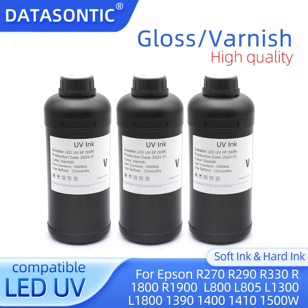 

Новый УФ-лак для Epson L800 L805 L1800 R1390 DX5 1390 1400 1410 1500W 4800 7800 TX800 XP600 XP300 UV DTF Prniter 9800 мл