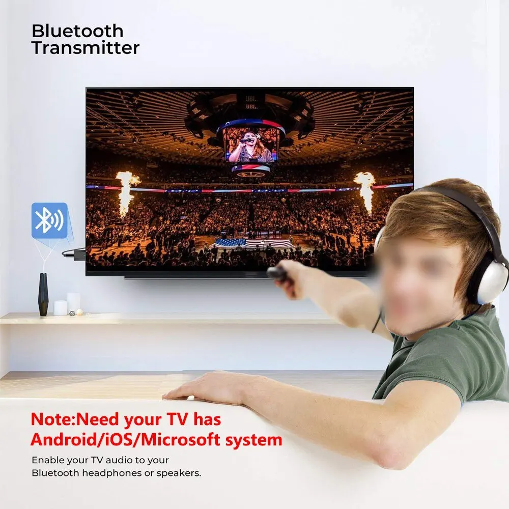 USB Bluetooth 5.0 Transmitter Receiver 3 In 1 EDR Adapter Dongle 3.5 AUX for TV PC Headphones Home Stereo Car HIFI Audio Adapter