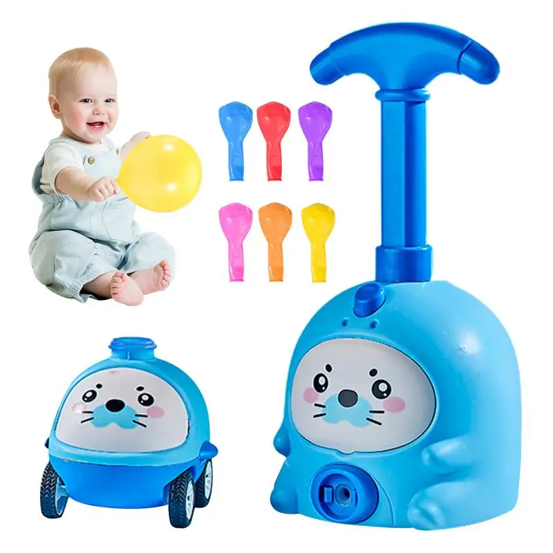 

Power Balloon Car Toy Power Toy Balloon Racers Car Portable Science Intelligence Education Toy For Kids Children Girls Boys