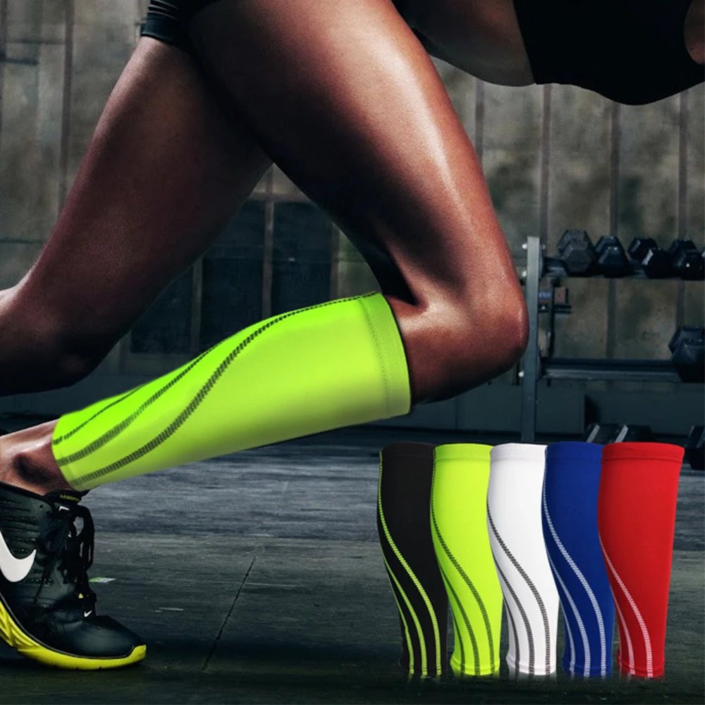 1Piece Sports Calf Compression Sleeve Shin Splint Support Guard Leg Protection Sock Cycling Running Basketball Football Tennis calf compression sleeves,calf compression sleeve