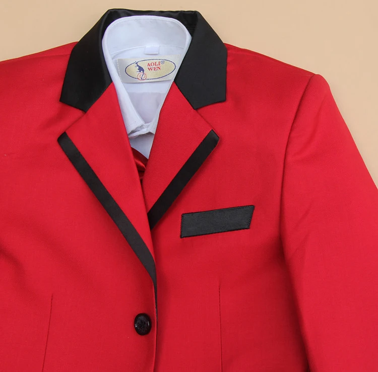 jacket+vest+pants +bow tie Children Formal Suit Jacket Wedding boys Dress Suit 4 Pieces set high quality size 2years -12 years