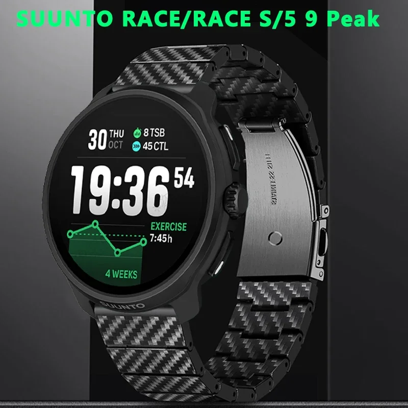 Carbon Fiber Watch Strap, 20-22mm, Premium Band Bracelet